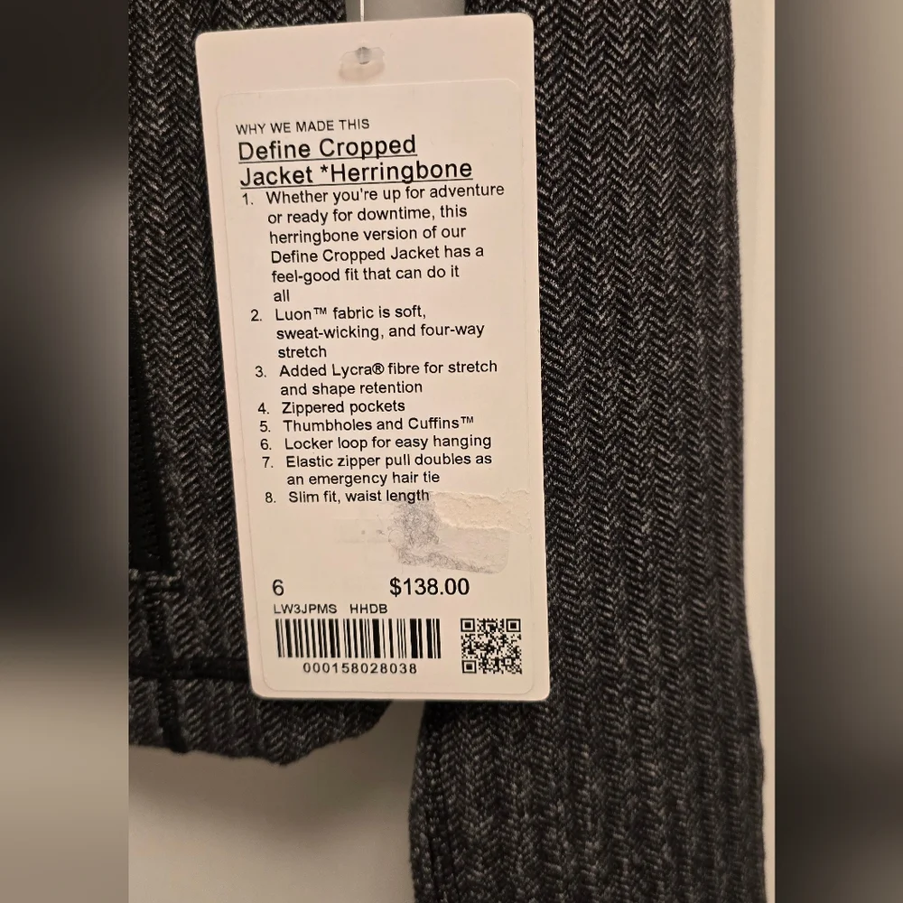 lululemon athletica Olive Ribbed Full-Zip Jacket